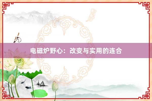 电磁炉野心：改变与实用的连合