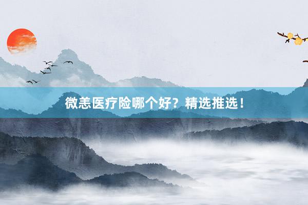 微恙医疗险哪个好？精选推选！